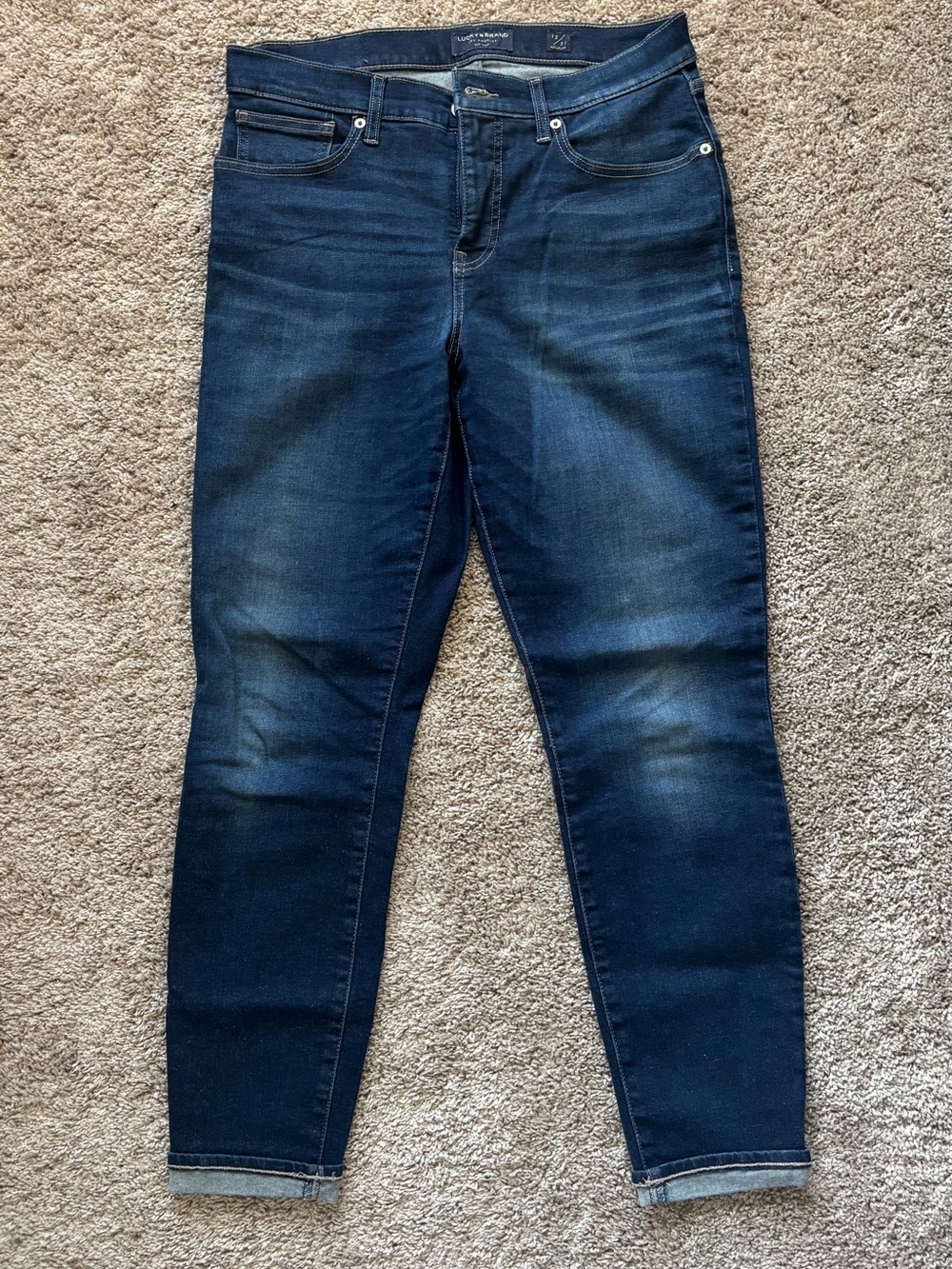 Lucky Brand Women’s Dark Blue Stretch Skinny Jeans